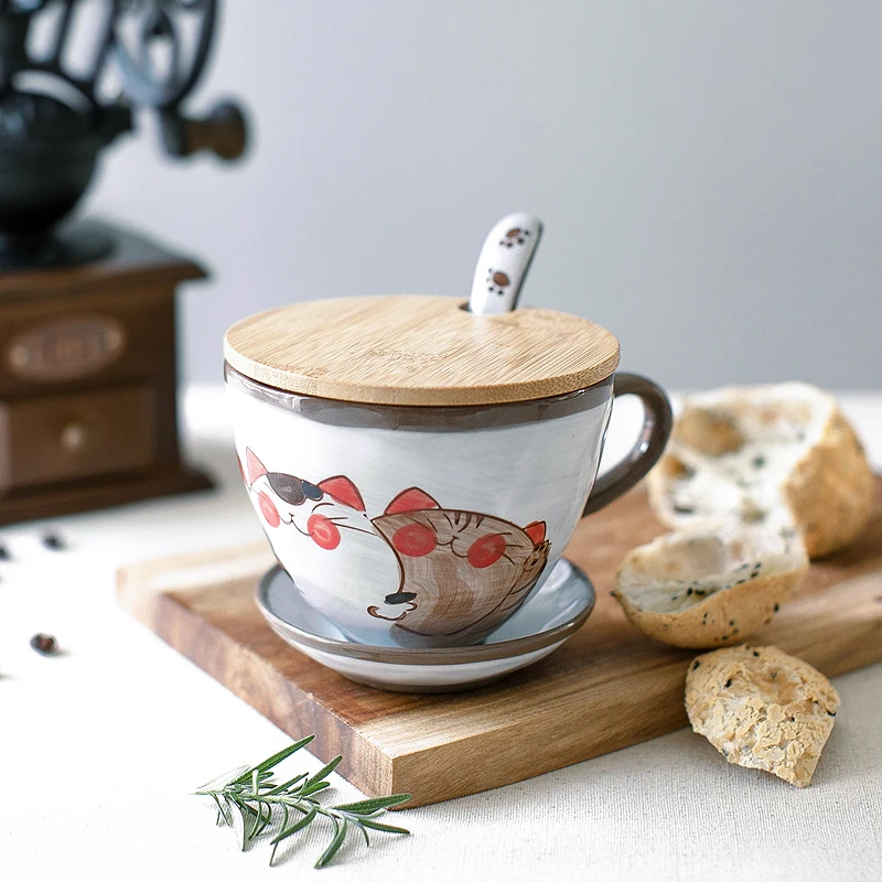 Japanese style ceramic water tea cup coffee milk mug hand painted cartoon cat personality creative pottery drinkware
Japanese style ceramic water tea cup coffee milk mug hand painted cartoon cat personality creative pottery drinkware
