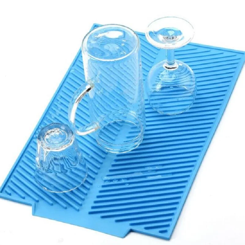 Drain Mat Kitchen Silicone Dish Drainer Tray Large Sink Drying Worktop Organizer Drying Mats for Dishes Tableware CF-106
Drain Mat Kitchen Silicone Dish Drainer Tray Large Sink Drying Worktop Organizer Drying Mats for Dishes Tableware CF-106