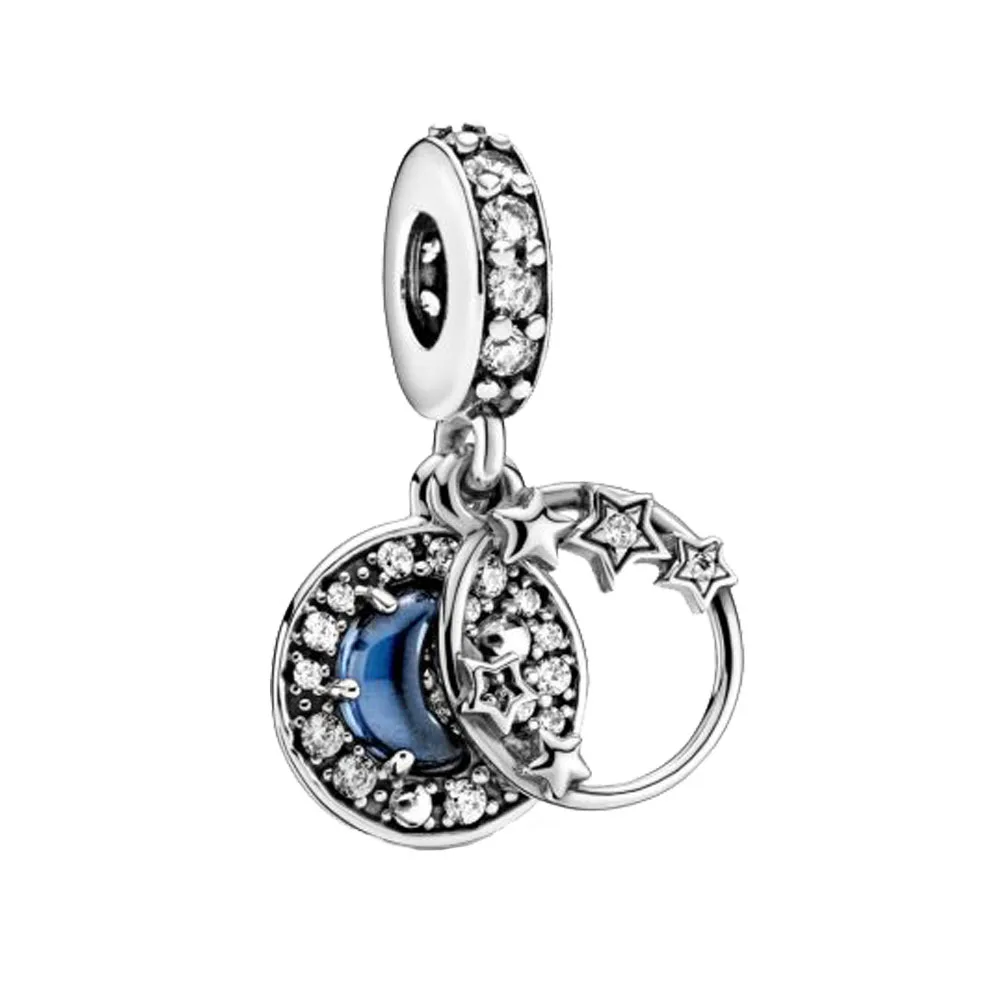 2020 New 925 Sterling Silver Beads Blue Night Sky Crescent Moon & Stars Charm fit Original Pandora Bracelet Christmas Jewelry
2020 New 925 Sterling Silver Beads Blue Night Sky Crescent Moon & Stars Charm fit Original Pandora Bracelet Christmas Jewelry
