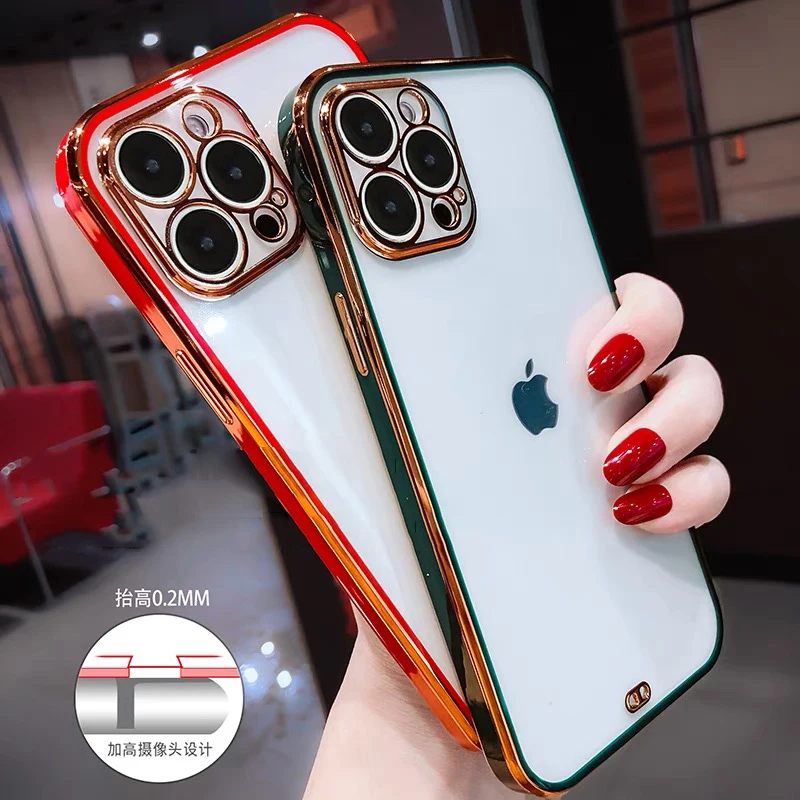 Luxury Square Frame Plating Clear Phone Case For iPhone 13 Pro Max 12 Mini 11 X XR XS 7 8 Plus SE2020 Transparent Silicone Cover
Luxury Square Frame Plating Clear Phone Case For iPhone 13 Pro Max 12 Mini 11 X XR XS 7 8 Plus SE2020 Transparent Silicone Cover