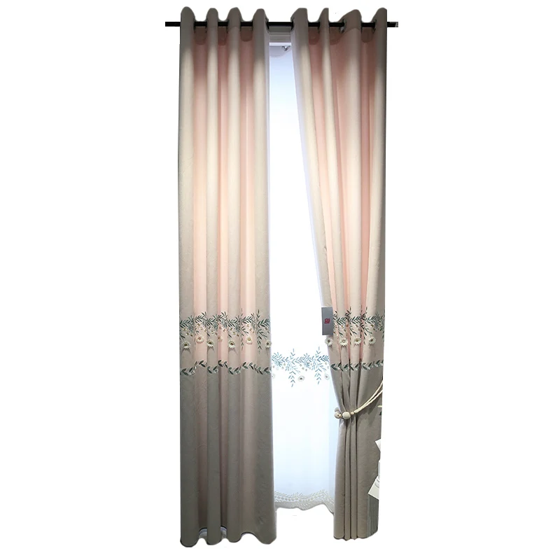 High-end Luxury Embossed Embroidered Fresh Pink Warm Korean Pastoral Curtains Living Room Bedroom Bay Window
High-end Luxury Embossed Embroidered Fresh Pink Warm Korean Pastoral Curtains Living Room Bedroom Bay Window