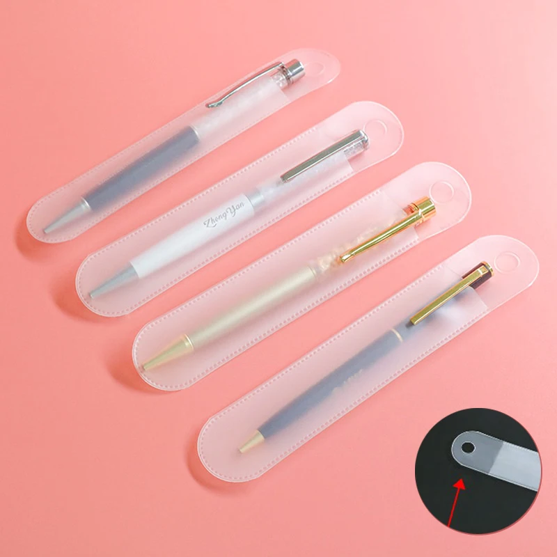 5pcs Plastic Rounded Corners Frosted Transparent Pen Bag Hanging Pencil Case Gift Pen Packaging Bags Universal
5pcs Plastic Rounded Corners Frosted Transparent Pen Bag Hanging Pencil Case Gift Pen Packaging Bags Universal
