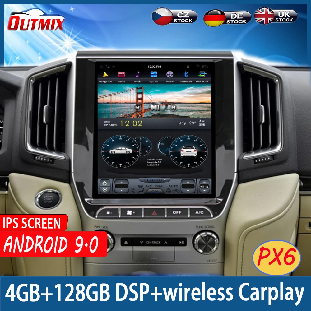 Car multimedia system android 9.0 Tesla style 12.1 inch for TOYOTA LAND CRUISER LC200 2016 2017 2018 radio dash cam car audio
Car multimedia system android 9.0 Tesla style 12.1 inch for TOYOTA LAND CRUISER LC200 2016 2017 2018 radio dash cam car audio