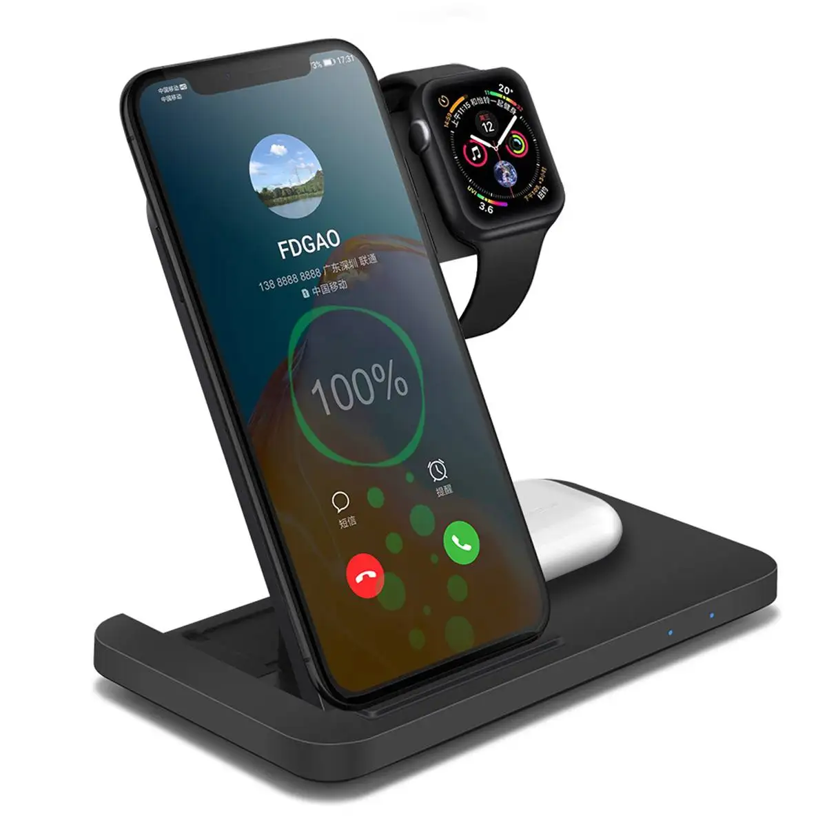 Bakeey 3 in 1 15W Fast Charging Dock Wireless Charger for Iphone 11 XS XR X 8 Apple Watch 5 4 3 AirpodsPro
Bakeey 3 in 1 15W Fast Charging Dock Wireless Charger for Iphone 11 XS XR X 8 Apple Watch 5 4 3 AirpodsPro