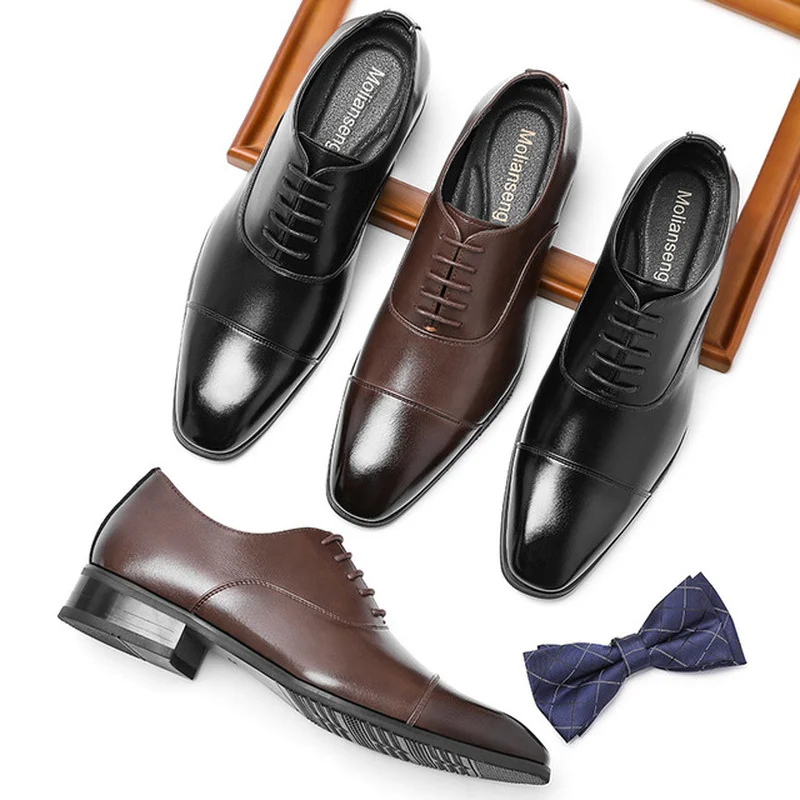 Men Dress Shoes PU Leather Big Size 38-46 3.5CM Heel Elegant Suit Business Formal Oxfords Luxury Brand Shoes Mens Dress Shoes
Men Dress Shoes PU Leather Big Size 38-46 3.5CM Heel Elegant Suit Business Formal Oxfords Luxury Brand Shoes Mens Dress Shoes