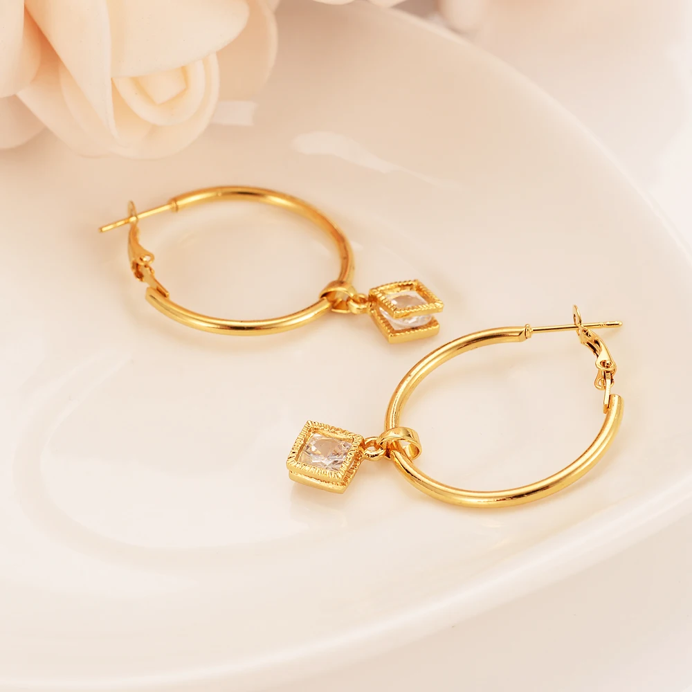 Gold Color cz crystal drop Earrings for Women Girls kids Jewelry Round Ethiopian Africa Arabia Middle East Bijoux charms Gift
Gold Color cz crystal drop Earrings for Women Girls kids Jewelry Round Ethiopian Africa Arabia Middle East Bijoux charms Gift