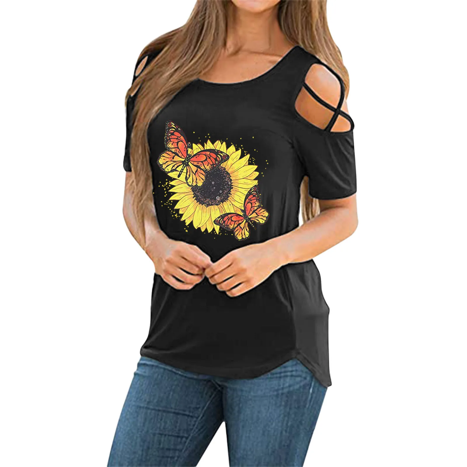 Blusas Women Casual Tunic Blouse With Appliques Printing O-neck Shirts Short Sleeves Comfortable Soft Tee Tops T-Shirt
Blusas Women Casual Tunic Blouse With Appliques Printing O-neck Shirts Short Sleeves Comfortable Soft Tee Tops T-Shirt