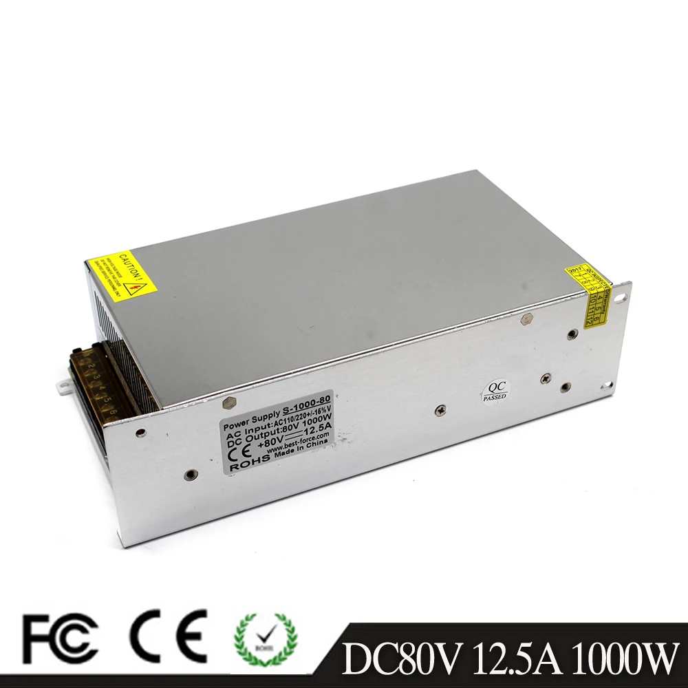 Импульсный источник питания DC80V 1000 A 220 W Трансформатор 110V AC DC 80V SMPS для станка