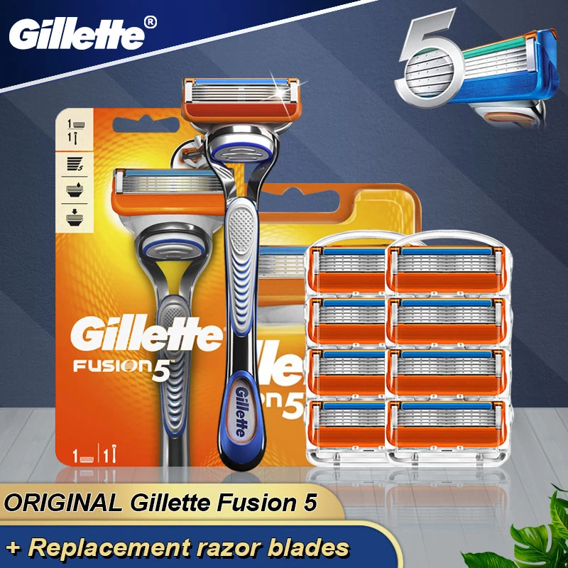 

Gillette Fusion 5 Original Fusion Proglide Proshield Shaving Safety Razor Holder With Replaceable Blades Cassettes For Men New