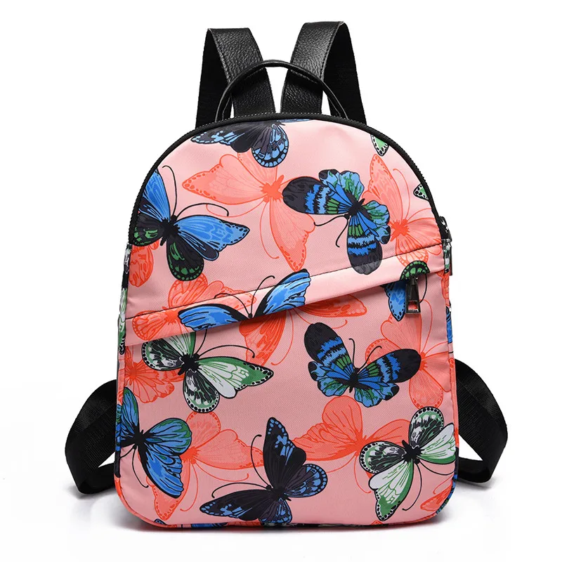 Anti-theft waterproof butterfly print backpack Fashion women small school bag for lady bookbag ZX-136.
Anti-theft waterproof butterfly print backpack Fashion women small school bag for lady bookbag ZX-136.