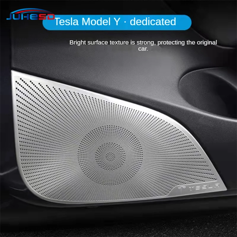 2PCS Stainless Inner Door Stereo Speaker Cover Trim Stereo Speaker Audio Sound Panel Cover Trim For Tesla Model 3 2017-2021
2PCS Stainless Inner Door Stereo Speaker Cover Trim Stereo Speaker Audio Sound Panel Cover Trim For Tesla Model 3 2017-2021