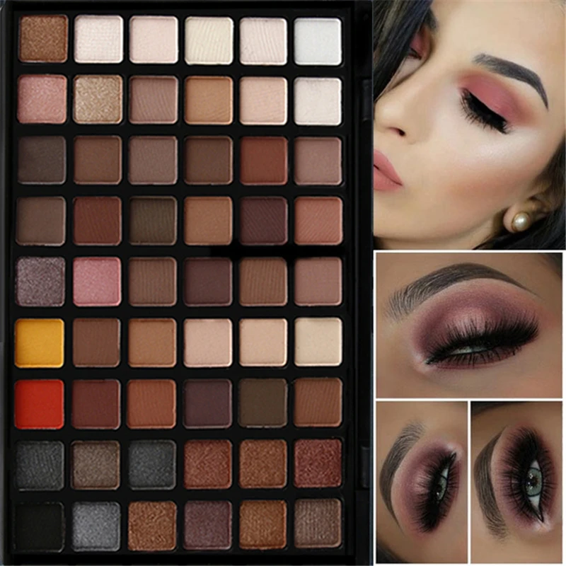 Professional 54 Colors Eye Shadow Palette Nude Matte Powder Eyeshadow Palette Makeup Shimmer Pigment Smoky Eye Shadow
Professional 54 Colors Eye Shadow Palette Nude Matte Powder Eyeshadow Palette Makeup Shimmer Pigment Smoky Eye Shadow