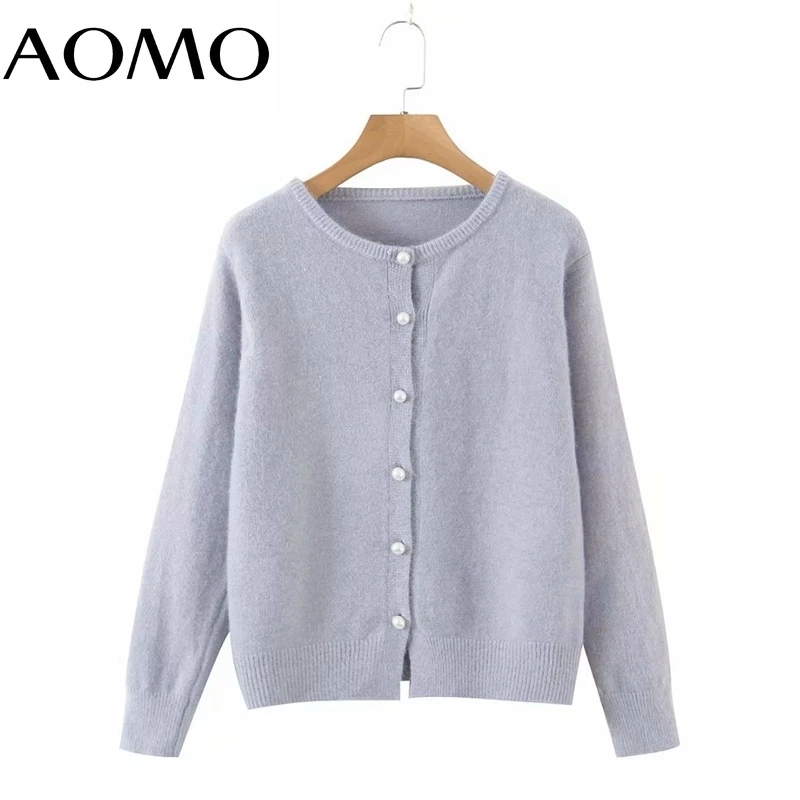 Женский элегантный джемпер AOMO в винтажном стиле с искусственным жемчугом, вязаный кардиган RB109A, 2021
Женский элегантный джемпер AOMO в винтажном стиле с искусственным жемчугом, вязаный кардиган RB109A, 2021