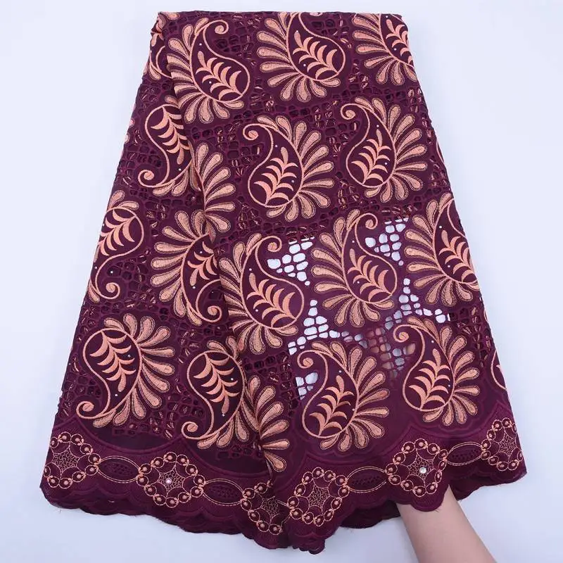 African Lace Fabric Embroidered Cotton Lace Fabric 2020 High Quality Lace 5 Yards Nigerian Swiss Voile Lace With Stones S1833
African Lace Fabric Embroidered Cotton Lace Fabric 2020 High Quality Lace 5 Yards Nigerian Swiss Voile Lace With Stones S1833