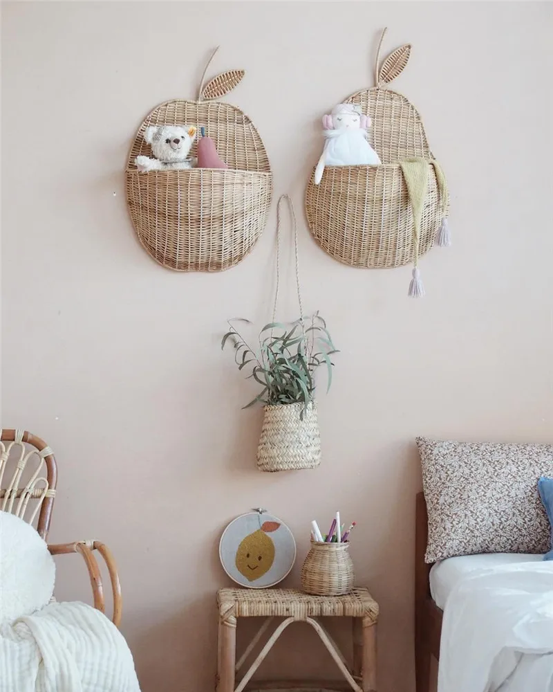 Rattan Apple/Pear Shape Storage Basket Handmade Fruit Organizer Wicker Organizer Baby Room Nursery/Homestay Decoration
Rattan Apple/Pear Shape Storage Basket Handmade Fruit Organizer Wicker Organizer Baby Room Nursery/Homestay Decoration