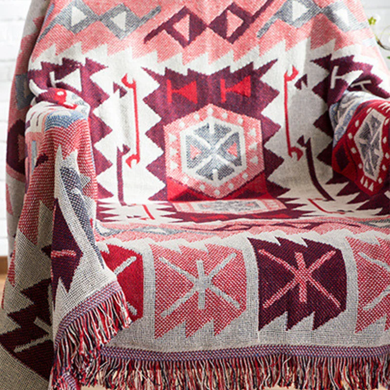 Geometry Soft Cotton Throw Blanket Bohemian Sofa Mat Cobertor Blankets For Sofa Beds Plane Travel Plaid Knit Winter Blanket
Geometry Soft Cotton Throw Blanket Bohemian Sofa Mat Cobertor Blankets For Sofa Beds Plane Travel Plaid Knit Winter Blanket
