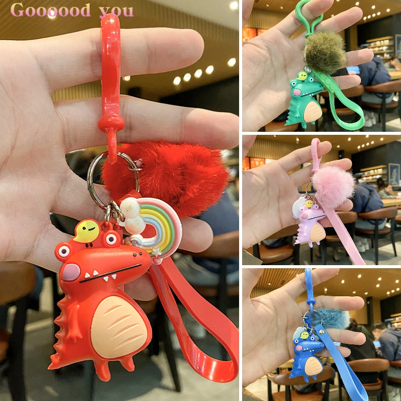 1 Pcs Korea Style Pom Pom Keychain Women Fashion Backpack Pendants Cute Small Dinasaur Key Chains Kawaii keychain For Girls Gift
1 Pcs Korea Style Pom Pom Keychain Women Fashion Backpack Pendants Cute Small Dinasaur Key Chains Kawaii keychain For Girls Gift