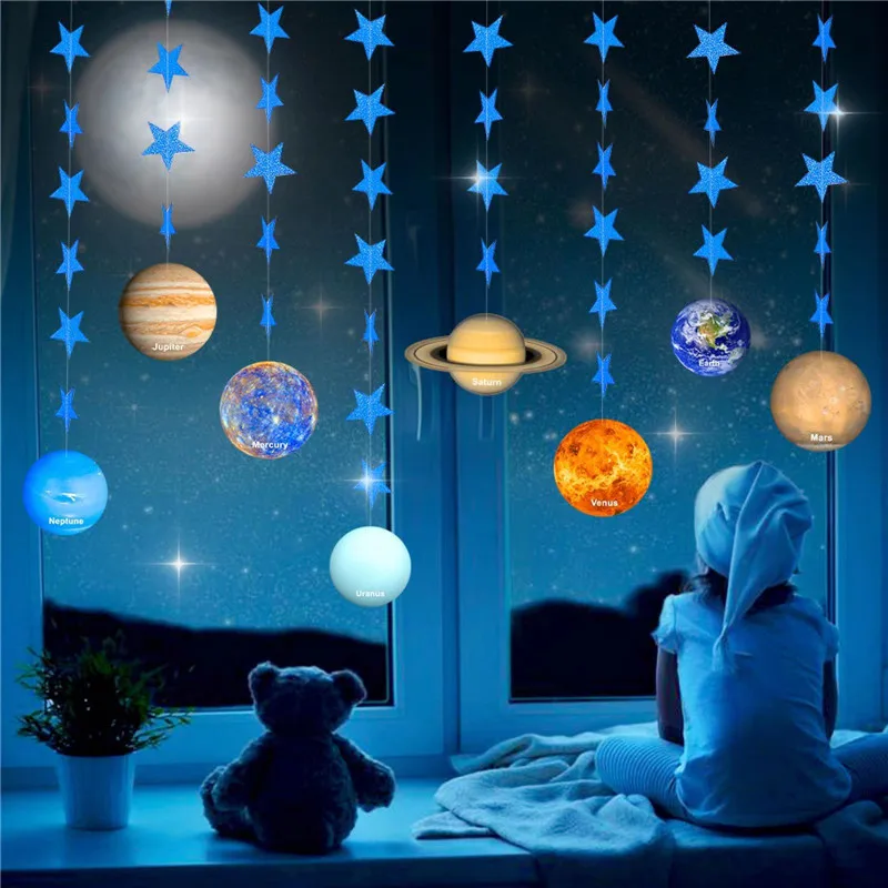 Baby Shower Decorations Eight Planets Banner Outer Space Galaxy System Theme Party Decor Boy Birthday Party Decorations Supplies
Baby Shower Decorations Eight Planets Banner Outer Space Galaxy System Theme Party Decor Boy Birthday Party Decorations Supplies