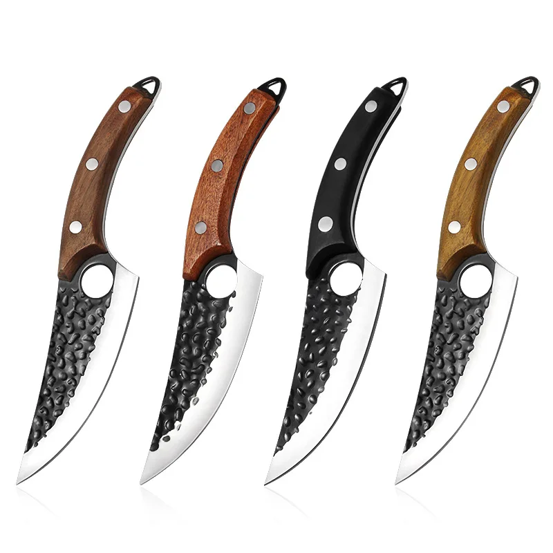 

Охотничий нож из нержавеющей стали для убоя, шеф-ножи для мясника, кухонный нож для обвалки ручной работы, кованый нож для мяса и рыбы