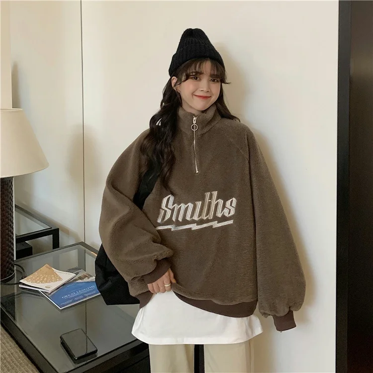 Thickened Sweater Women's Clothing Spring And Autumn Season Winter 2021 New Loose BF Lazy Style Clothes Fashion Top
Thickened Sweater Women's Clothing Spring And Autumn Season Winter 2021 New Loose BF Lazy Style Clothes Fashion Top