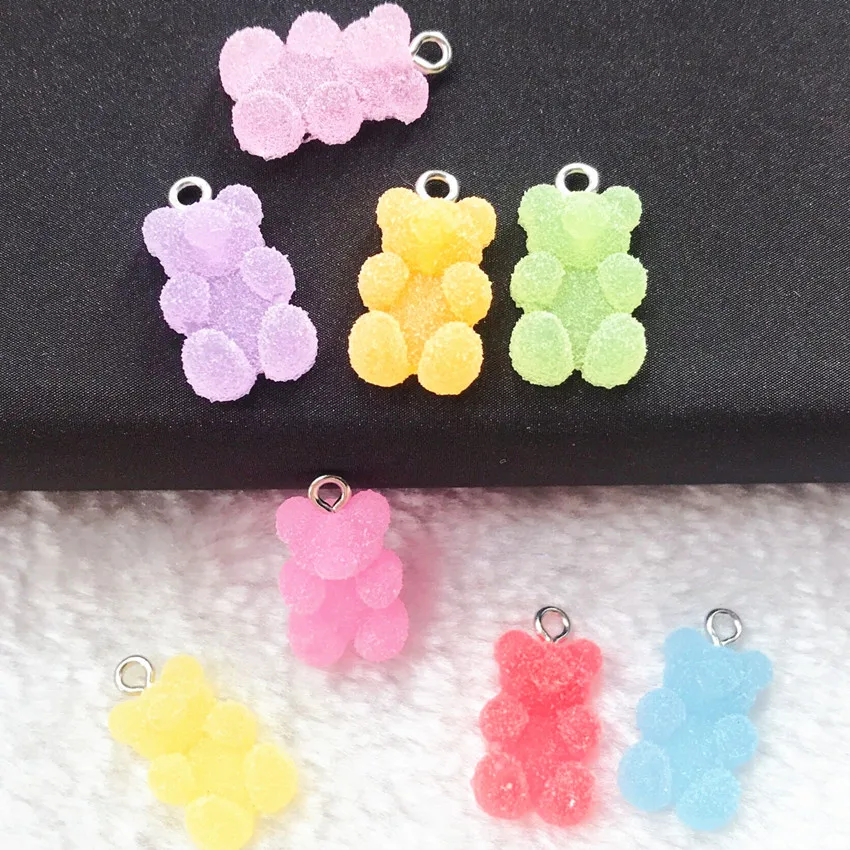 20pcs 17*11mm Multicolor Flatback Epoxy Resin Gummy Bear Candy For Necklace Keychain Pendant DIY Making Accessories
20pcs 17*11mm Multicolor Flatback Epoxy Resin Gummy Bear Candy For Necklace Keychain Pendant DIY Making Accessories