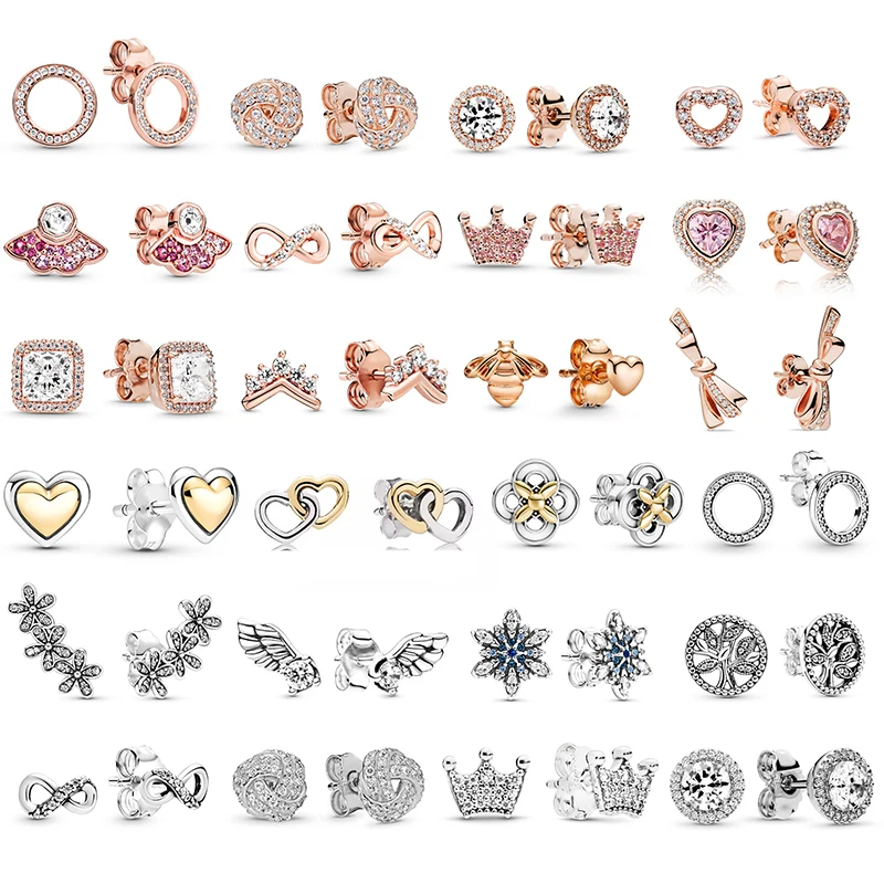 CHIELOYS Newest Rose Gold Brand Stud Earrings For Ladies Women Crown Love Round Earrings Jewellery Birthday Gift Anti Allergy
CHIELOYS Newest Rose Gold Brand Stud Earrings For Ladies Women Crown Love Round Earrings Jewellery Birthday Gift Anti Allergy