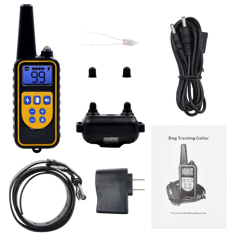 Electric Dog Training Collar 800m Pet Remote Control Waterproof Rechargeable with LCD Display All Size Shock Vibration Sound new
Electric Dog Training Collar 800m Pet Remote Control Waterproof Rechargeable with LCD Display All Size Shock Vibration Sound new