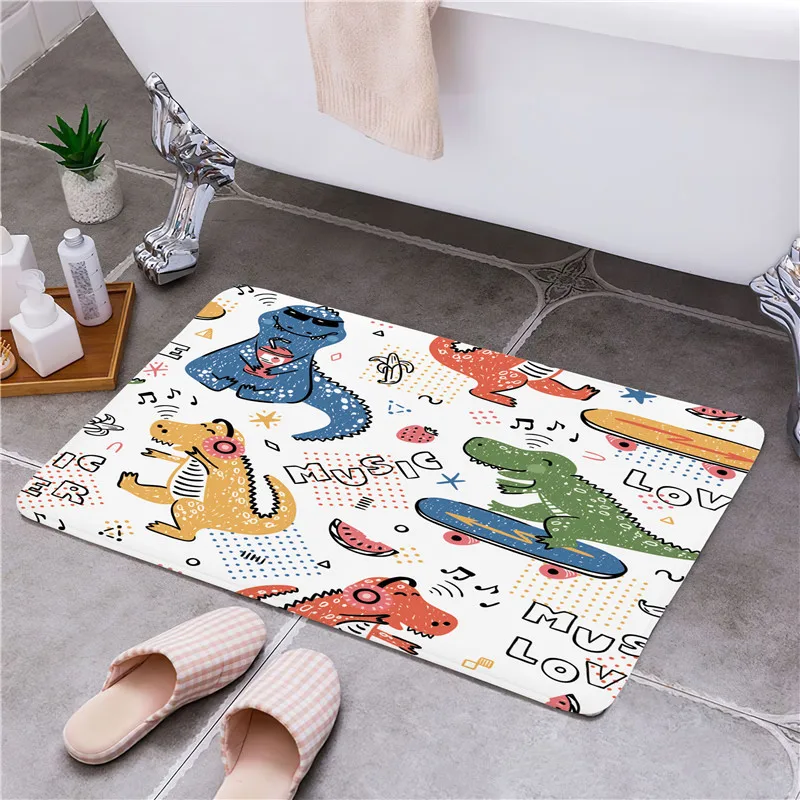 Cartoon Dinosaur Design Entrance Door Floor Mats Door Mat Non-Slip Foot Pad Home Welcome Carpet For Hallway Bath Kitchen Doormat
Cartoon Dinosaur Design Entrance Door Floor Mats Door Mat Non-Slip Foot Pad Home Welcome Carpet For Hallway Bath Kitchen Doormat