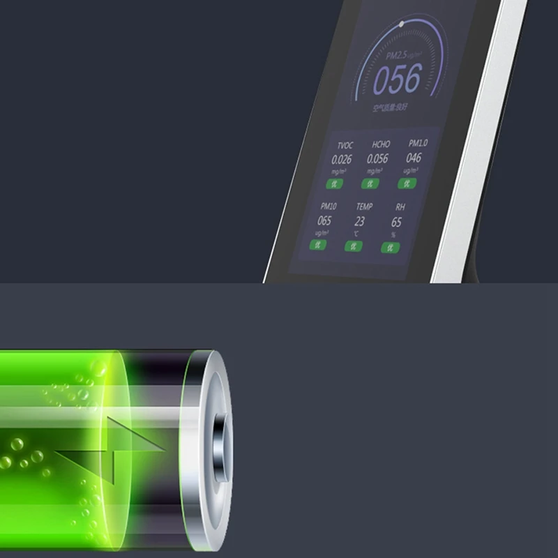 Air Quality Monitor Smart Air Detector, CO2 PM2.5 Multifunction TVOC Gas Sensor Supports Tuya APP
Air Quality Monitor Smart Air Detector, CO2 PM2.5 Multifunction TVOC Gas Sensor Supports Tuya APP