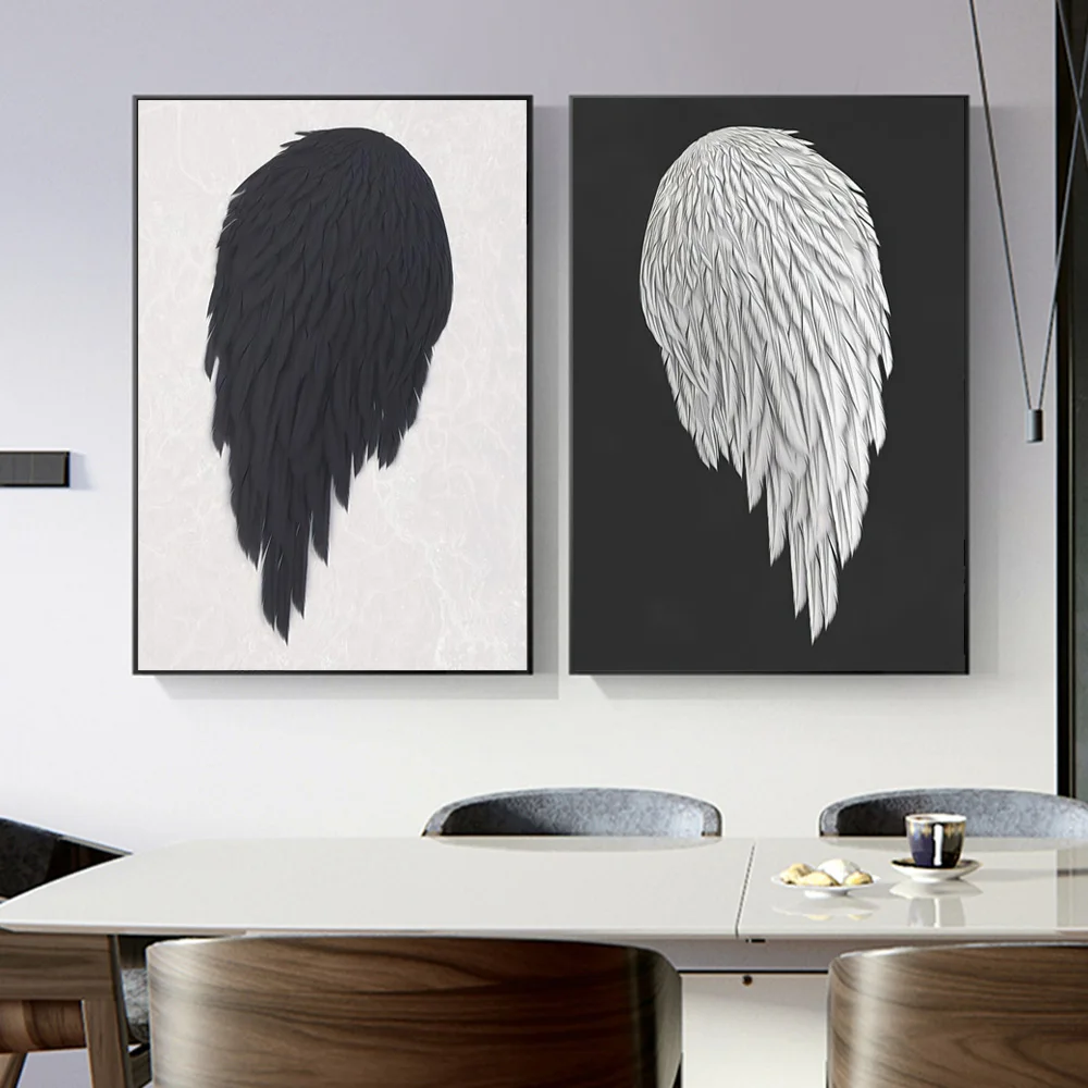 2 Panels Black And White Angel Wings Canvas Prints Art Poster Painting On The Nordic Decor Wall Pictures For Living Room Cuadros
2 Panels Black And White Angel Wings Canvas Prints Art Poster Painting On The Nordic Decor Wall Pictures For Living Room Cuadros