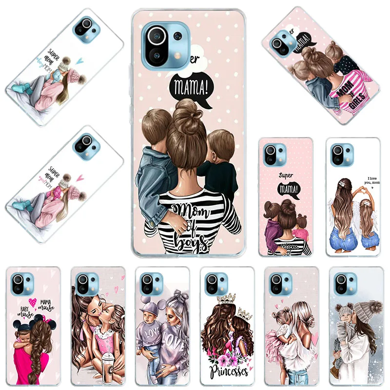 Super Mom Baby Girl Boy Phone Case for Xiaomi Mi 11 Ultra 10 10T Pro 9T 9 SE CC9Pro Note10 Lite POCO X3 M3 F2 X2 Soft Back Cover
Super Mom Baby Girl Boy Phone Case for Xiaomi Mi 11 Ultra 10 10T Pro 9T 9 SE CC9Pro Note10 Lite POCO X3 M3 F2 X2 Soft Back Cover