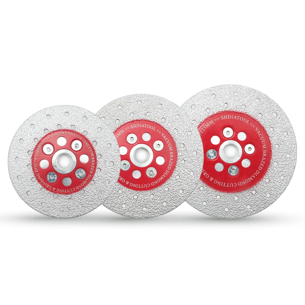 DIATOOL Double Sided Vacuum Brazed Diamond Cutting Grinding Disc M14 Thread Cutting Shaping Polishing Stone porcelain wheels 
DIATOOL Double Sided Vacuum Brazed Diamond Cutting Grinding Disc M14 Thread Cutting Shaping Polishing Stone porcelain wheels