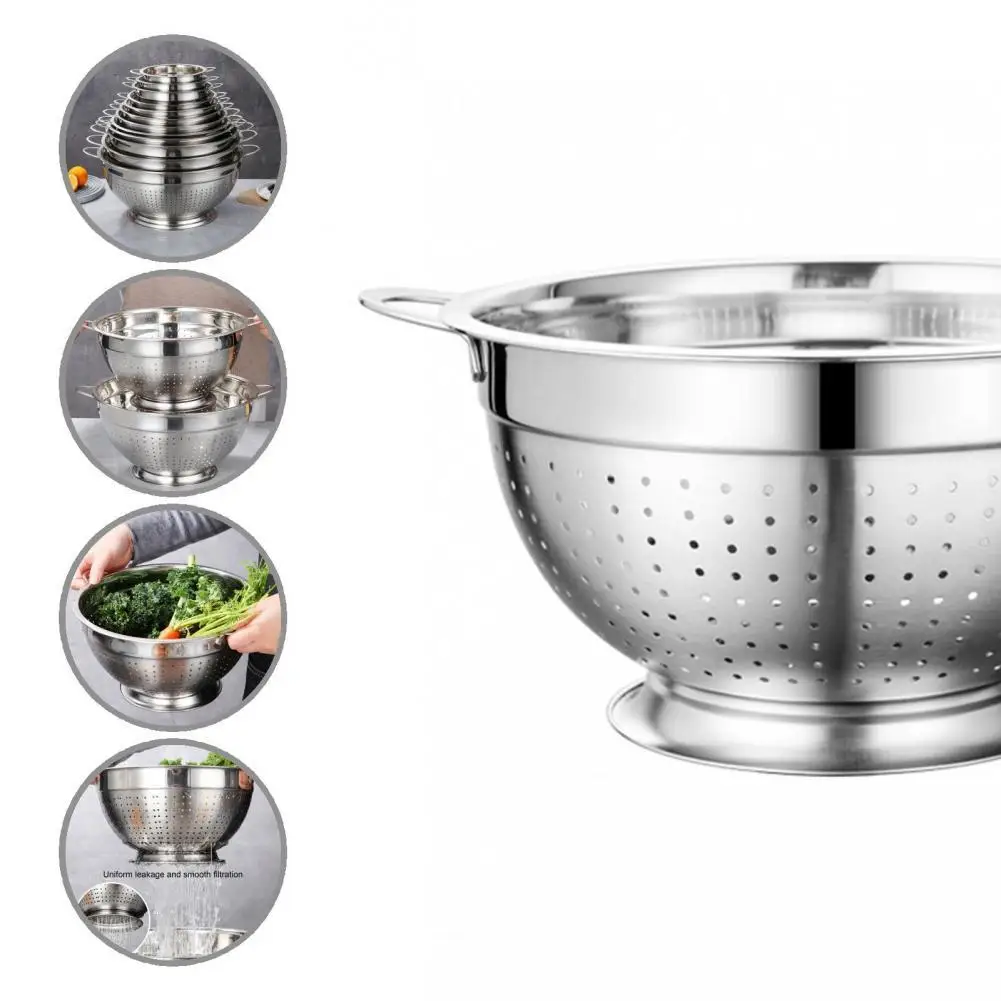 Lightweight Useful Double Handle Drain Strainer Basket Sturdy Washing Basket Labor-saving for Kitchen
Lightweight Useful Double Handle Drain Strainer Basket Sturdy Washing Basket Labor-saving for Kitchen