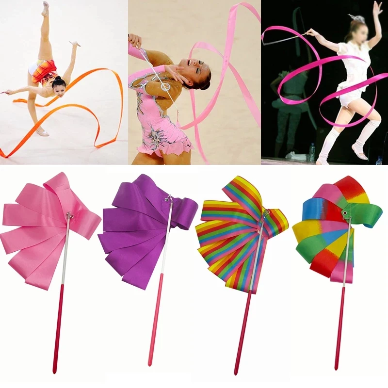2M/4M Colorful Gym Ribbons Dance Ribbon Rhythmic Art Gymnastic Ballet Streamer Twirling Rod Stick For GYM Training Professional
2M/4M Colorful Gym Ribbons Dance Ribbon Rhythmic Art Gymnastic Ballet Streamer Twirling Rod Stick For GYM Training Professional