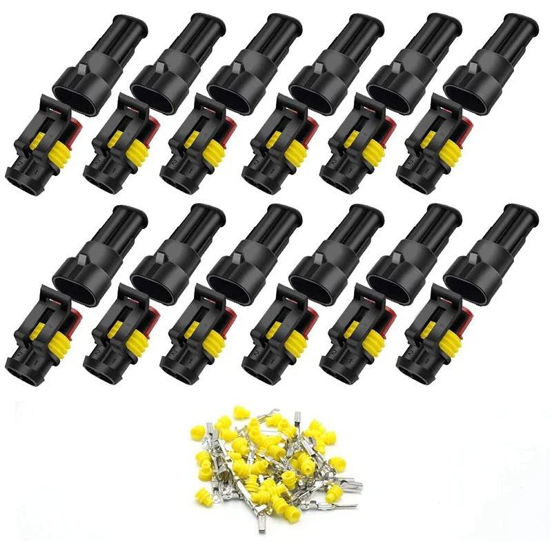 12 Packs of 2 Pin Automobile Waterproof Electrical Connector HID Plug Automobile 1.5mm Series Automobile, Truck
12 Packs of 2 Pin Automobile Waterproof Electrical Connector HID Plug Automobile 1.5mm Series Automobile, Truck