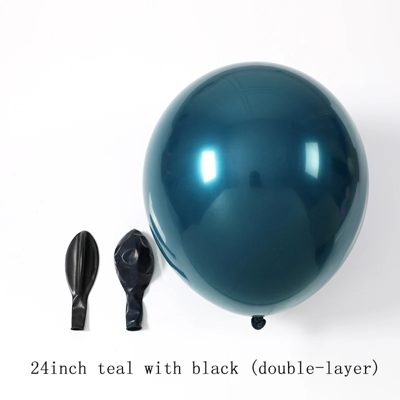 Двухслойные бирюзовые шары Partigos, 24 дюйма, 5 шт. 
Двухслойные бирюзовые шары Partigos, 24 дюйма, 5 шт.