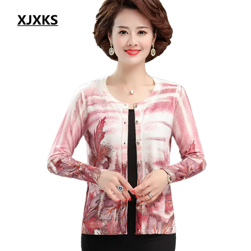 XJXKS 2021 autumn winter new loose plus size women printed cardigan sweater fashion wool knitted sweater women coat
XJXKS 2021 autumn winter new loose plus size women printed cardigan sweater fashion wool knitted sweater women coat