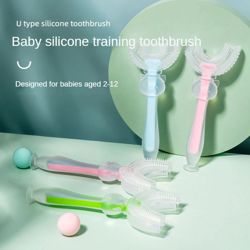 Drop Ship Kids Toothbrush U-Shape Infant Toothbrush with Handle Silicone Oral Care Cleaning Brush for Toddlers Ages 2-8 hot sale
Drop Ship Kids Toothbrush U-Shape Infant Toothbrush with Handle Silicone Oral Care Cleaning Brush for Toddlers Ages 2-8 hot sale