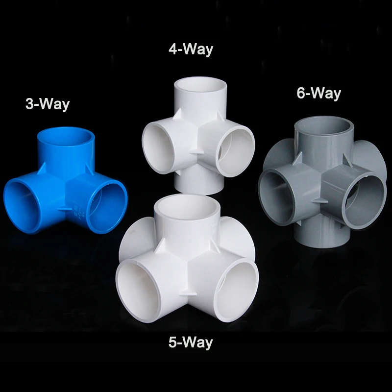 PVC Pipe Fitting 3-Way, 4-Way, 5-Way, 6-Way Elbow 20mm,25mm,32mm,40mm,50mm Solvent Weld Connector Aquarium Plumbing Accessories
PVC Pipe Fitting 3-Way, 4-Way, 5-Way, 6-Way Elbow 20mm,25mm,32mm,40mm,50mm Solvent Weld Connector Aquarium Plumbing Accessories