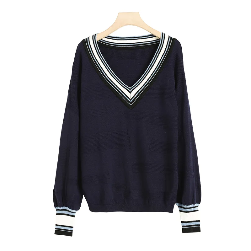 2021 fall/winter warm v neck Pullover loose show slim body languid lazy air off the shoulder sexy sweater women wear sweater 
2021 fall/winter warm v neck Pullover loose show slim body languid lazy air off the shoulder sexy sweater women wear sweater