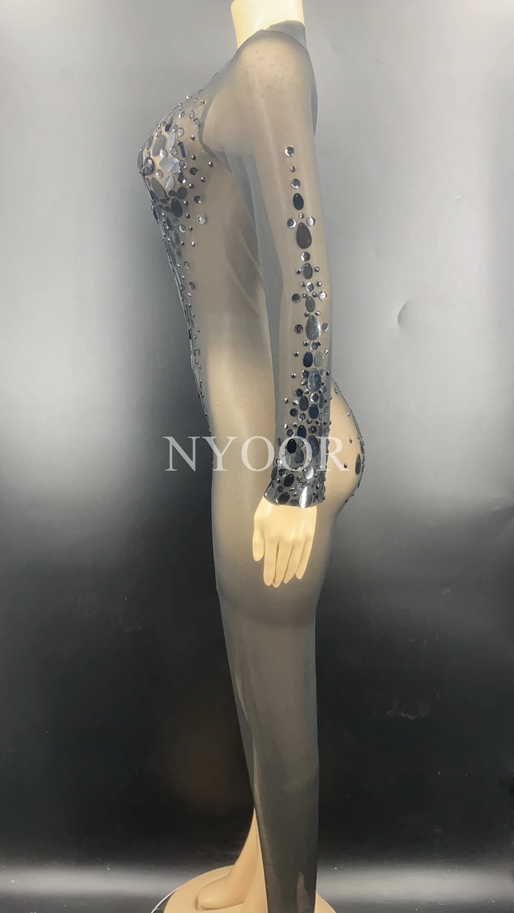 Sexy Mesh Perspective Sequins Long Dress Women Prom Birthday Outfit Party Nightclub Dress Singer Stage Performance Show Wear
Sexy Mesh Perspective Sequins Long Dress Women Prom Birthday Outfit Party Nightclub Dress Singer Stage Performance Show Wear