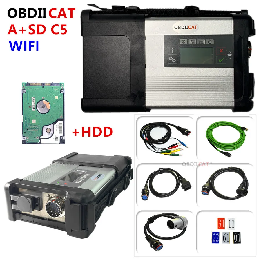 Newest High Quality Full Chip NEC Relays SD Connect Compact C5 Software 2020.6 Diagnostic-tool SD C5 with Wifi (12V+24V)
Newest High Quality Full Chip NEC Relays SD Connect Compact C5 Software 2020.6 Diagnostic-tool SD C5 with Wifi (12V+24V)