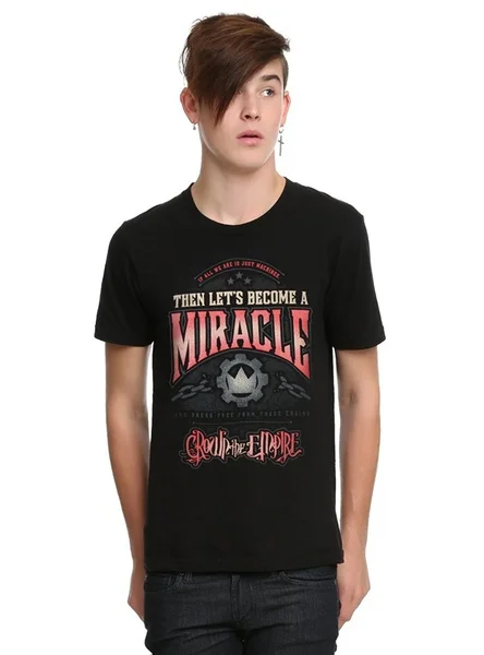 Custom Cotton T-shirt Crown The Empire Miracle T-Shirt Casual Short Sleeve Men's Fitness T Shirt-Black
Custom Cotton T-shirt Crown The Empire Miracle T-Shirt Casual Short Sleeve Men's Fitness T Shirt-Black