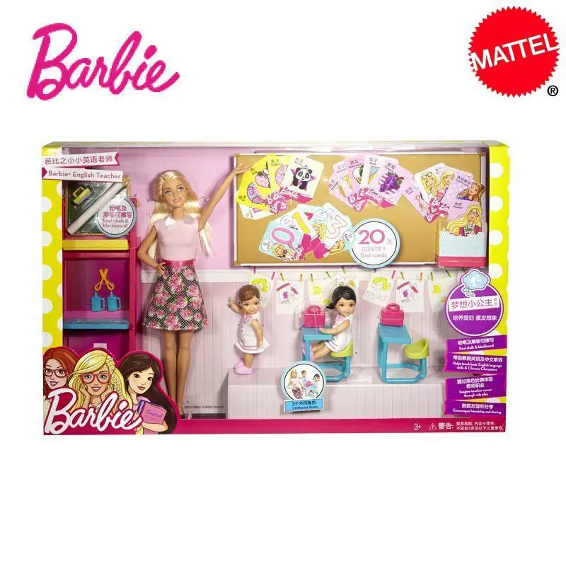 MATTEL Barbie series New products listed Little English teacher girl princess toy set big box birthday gifts
MATTEL Barbie series New products listed Little English teacher girl princess toy set big box birthday gifts