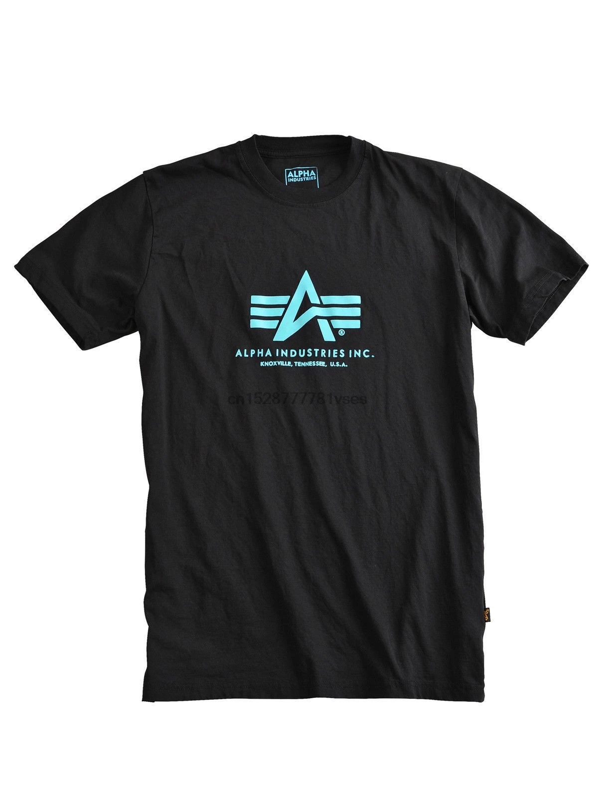 Alpha Industries футболка Basic T Schwarz хлопковая Футболка модная мужская с коротким рукавом