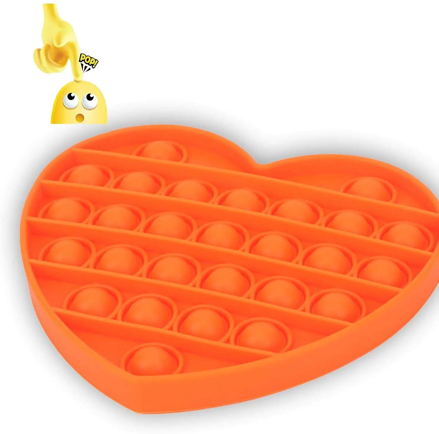 Love Heart Push Poping Up Bubble Sensory Squeeze Toys, Autism Special Need Stress Reliever Toys, For Kids Adult Board Game
Love Heart Push Poping Up Bubble Sensory Squeeze Toys, Autism Special Need Stress Reliever Toys, For Kids Adult Board Game