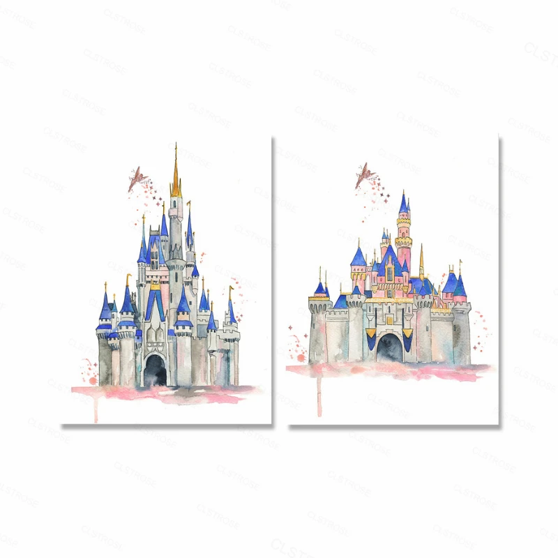 Nursery Castle Princess Posters and Prints Wall Art Print Canvas Painting for Kids Room Birthday Party Decor Unframed
Nursery Castle Princess Posters and Prints Wall Art Print Canvas Painting for Kids Room Birthday Party Decor Unframed