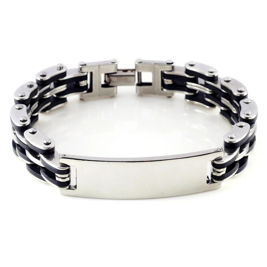 8 Styles Charm Men Silicone Stainless Steel Bracelet Black Silicone Stainless Steel Chain Bangle Cuff Bracelet
8 Styles Charm Men Silicone Stainless Steel Bracelet Black Silicone Stainless Steel Chain Bangle Cuff Bracelet