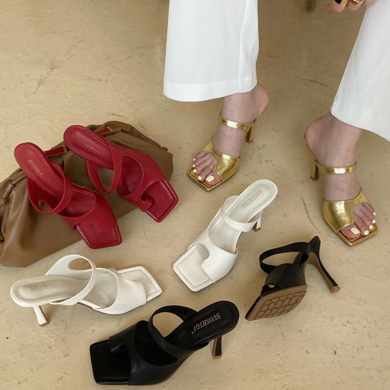 2021 Women Slides 10cm High Heels Gold Mules Fetish Summer Slip On Toe Sandals Luxury Heels Slippers Prom Sandles Party Shoes
2021 Women Slides 10cm High Heels Gold Mules Fetish Summer Slip On Toe Sandals Luxury Heels Slippers Prom Sandles Party Shoes