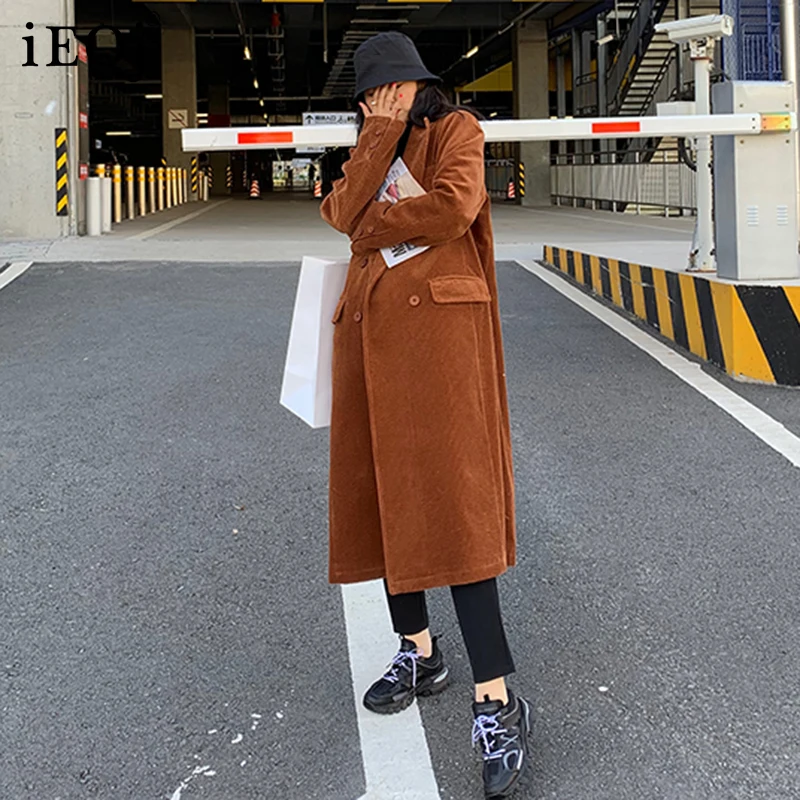 IEQJ 2021 Autumn Winter New Corduroy Wool Coat Women Loose Long Sleeve Double Breasted Mid-lengther Coats Female Fashion 3W263
IEQJ 2021 Autumn Winter New Corduroy Wool Coat Women Loose Long Sleeve Double Breasted Mid-lengther Coats Female Fashion 3W263